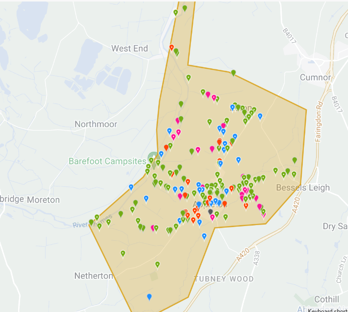 map of species observed in Appleton