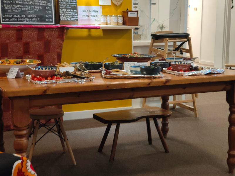 food from leftovers and waste