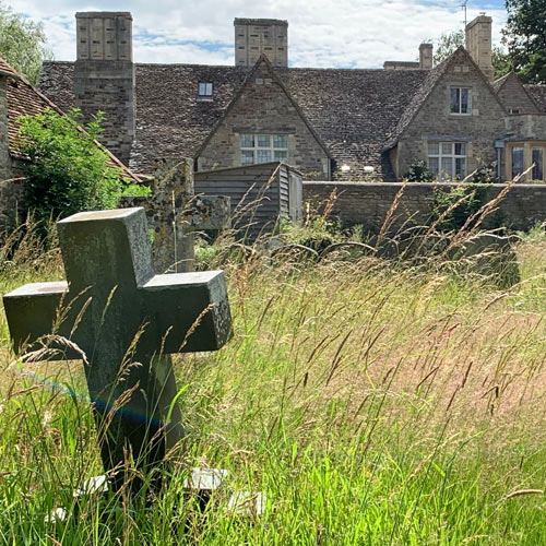 churchyard towards the Manor